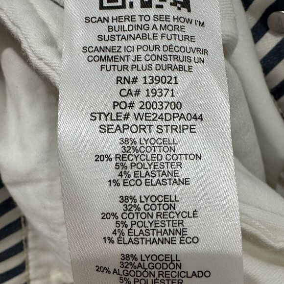 NEW FRAME Tailored Trouser in Seaport Stripe - Picture 14 of 14